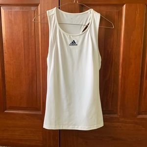 White adidas tank top